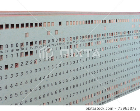 green punched card for programming green punched card for programming 75963872