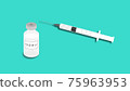 Syringe with vaccine bottle 75963953