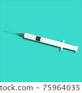 Simple illustration of a syringe Syringe illustration 75964035