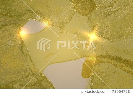 Olive green abstract alcohol ink marble texture Olive green abstract alcohol ink marble texture 75964738
