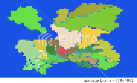 RPG-style pixel art map for customization 75964991