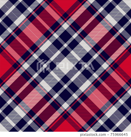 Plaid pattern seamless. Check fabric texture. Stripe square background. Vector textile design. 75966645