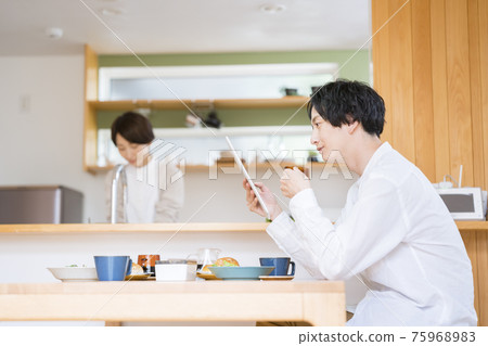 Dining kitchen couple image 75968983