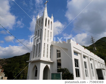 Nakadori Island "Catholic Tung Church" in the Goto Islands 75969369