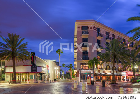 West Palm Beach, Florida, USA on Clematis Avenue 75969892