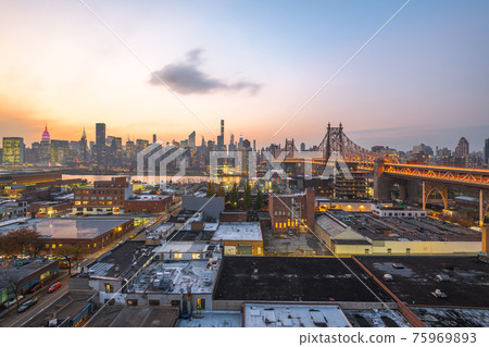 New York City Skyline from Queens 75969893