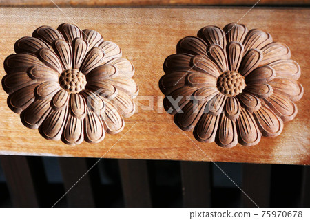 工藝品、糖果木紋、盛岡春分週照片糖果圖案、菊花紋糖果木紋 75970678