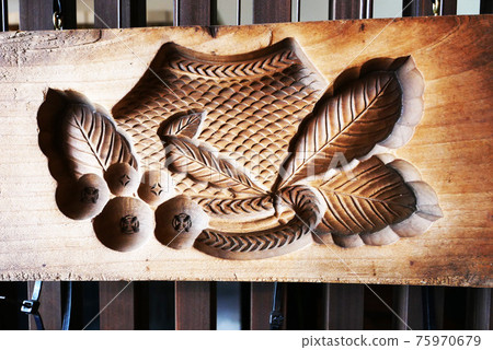 橡子工藝品、糖果木模、盛岡春分週照片糖果模具 橡子圖案糖果木模 75970679