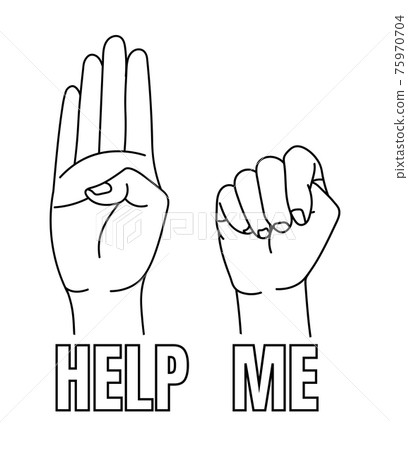 The Hand Signal for Help. 75970704