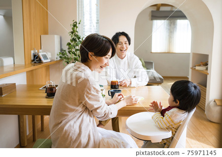 圍著寶寶的餐桌 圍著寶寶的餐桌 75971145