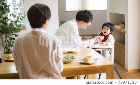 圍著寶寶的餐桌 圍著寶寶的餐桌 75971150