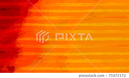 Watercolor Material Border Orange Red Yellow Stripe Hand-painted Striped Background Back Oil Paint 75972572