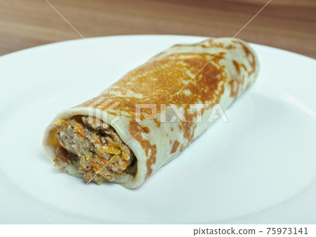 stuffed pancake with beef stuffed pancake with beef 75973141