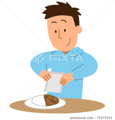 Curry rice, retort, male 1 Curry rice, retort, male 1 75973591