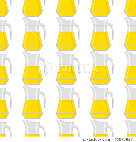Illustration on theme big colored lemonade in glass jug 75973927