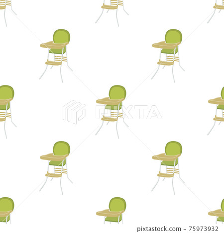 Illustration on theme colorful modern child high chair Illustration on theme colorful modern child high chair 75973932