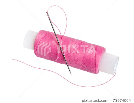 Sewing thread and needle. Sewing thread and needle. 75974064
