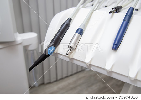 White dental equipment tools for the treatment and filling of teeth White dental equipment tools for the treatment and filling of teeth 75974316