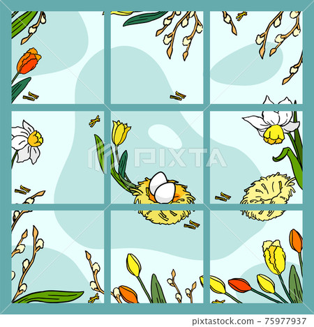 Media network collage for spring holiday collage Media network collage for spring holiday collage 75977937