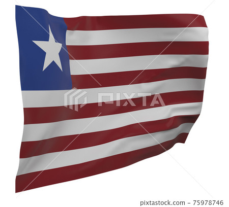 Liberia flag isolated Liberia flag isolated 75978746