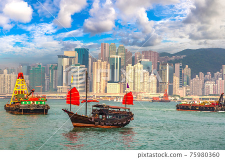 Victoria Harbour in Hong Kong Victoria Harbour in Hong Kong 75980360