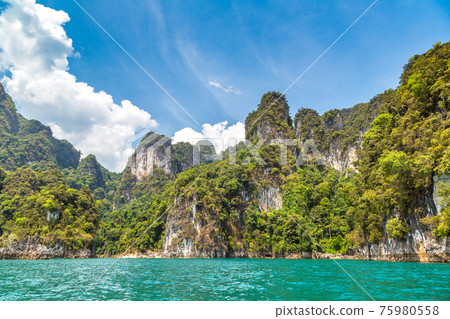 Cheow Lan lake in Thailand Cheow Lan lake in Thailand 75980558
