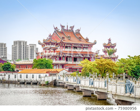 Longtan Lake or Longtan Tourist Pond is known for the Buddhist temple, Nantian Palace, in the center of the lake in Shanglin Village, Longtan District, Taoyuan City, Taiwan. Longtan Lake or Longtan Tourist Pond is known for the Buddhist temple, Nantian Palace, in the center of the lake in Shanglin Village, Longtan District, Taoyuan City, Taiwan. 75980956