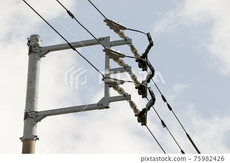 Electric wires, utility poles, electricity, outdoors, power transmission, transmission lines, energy 75982426