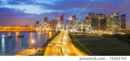Singapore city highway. Singapore city highway. 75983785