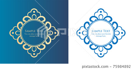 Decorative Design Beautiful Frame Frame Design Template Antique Vintage Luxury 75984892