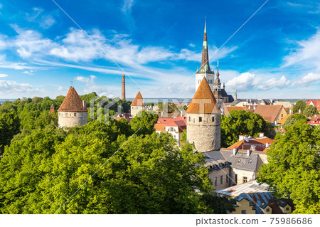 Aerial View of Tallinn Aerial View of Tallinn 75986686