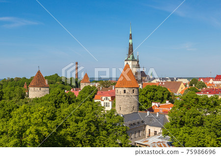 Aerial View of Tallinn Aerial View of Tallinn 75986696