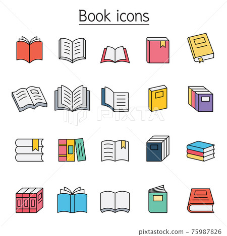 Book Icon - Line Style - Iconfu