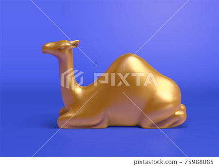 3d metal camel model 75988085