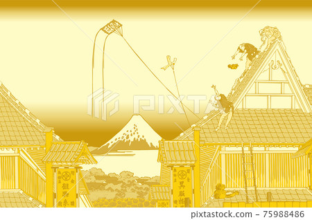 葛飾北齋形象江藤駿河町三井美世素描金 75988486