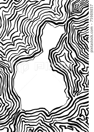 Modern black and white abstract wave line pattern. Vector illustration. Copyspace. Modern black and white abstract wave line pattern. Vector illustration. Copyspace. 75989857