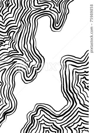 Modern black and white abstract wave line pattern. Vector illustration. Copyspace. Modern black and white abstract wave line pattern. Vector illustration. Copyspace. 75989858