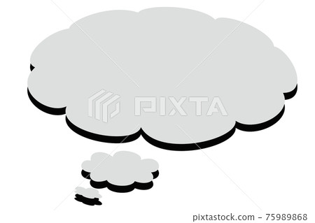 氣球灰雲形狀 氣球灰雲形狀 75989868