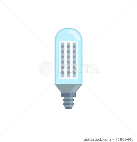 Incandescent energy saving halogen light bulb vector illustration isolated. 75990443