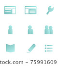 web icon set 75991609