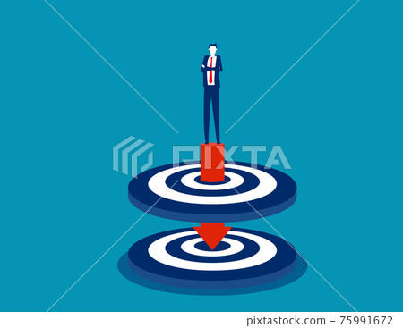 Standing on the arrow that pierced two targets 75991672