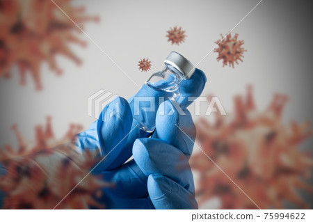 新的冠狀病毒疫苗圖像 75994622