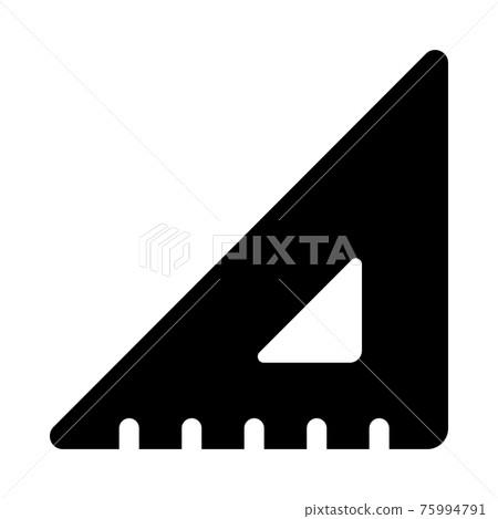Ruler measurement design icon (silhouette) Ruler measurement design icon (silhouette) 75994791