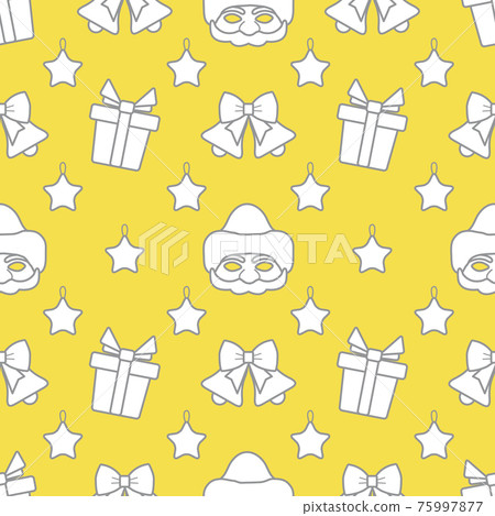 New year, Christmas vector seamless pattern 75997877