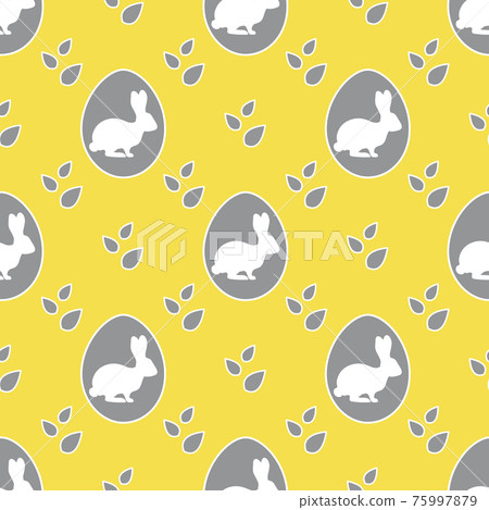 Vector seamless pattern Easter Bunny Egg Festive - Stock Illustration ...