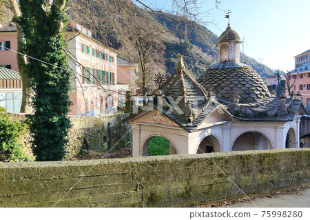 acquasanta cathedral holy water church Genoa, Italy 75998280