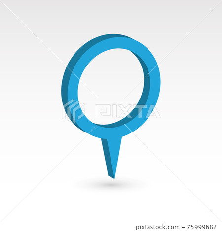 Map pointer - 3D vector object - Stock Illustration [75999682] - PIXTA