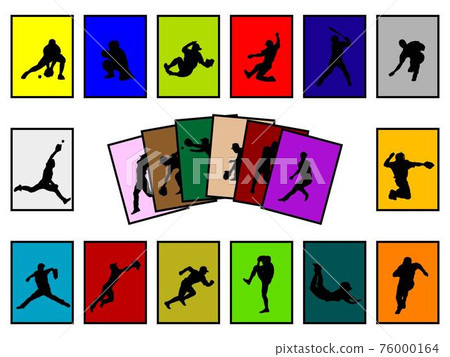 Baseball silhouette (card) Baseball silhouette (card) 76000164