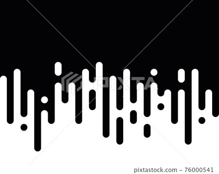 Seamless vector abstract transition of two colors. Rounded lines blended in. Looks like dipping paint or rain. Black and white contrast Seamless vector abstract transition of two colors. Rounded lines blended in. Looks like dipping paint or rain. Black and white contrast 76000541