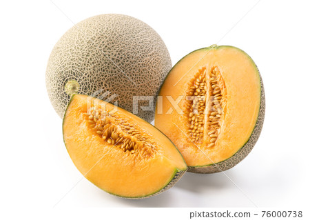 Gourd and watermelon Fruit and fruit cutting slices fruit cantaloupe slice Melon luxury slice 76000738